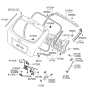 Diagram for Hyundai Accent Tailgate Lock Actuator Motor - 95750-07000