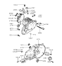 Diagram for Hyundai Elantra Bellhousing - 43111-28005