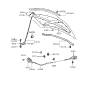 Diagram for Hyundai Elantra Hood Latch - 81130-29000