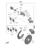 Diagram for Hyundai Genesis GV80 Brake Pad Set - 58302-T6A20
