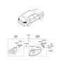 Diagram for Hyundai Santa Fe Tail Light - 92401-0W500