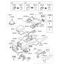 Diagram for Hyundai Santa Fe Seat Heater Switch - 93602-2B000-CA