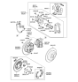 Diagram for 2015 Hyundai Santa Fe Sport Brake Disc - 58411-2P000