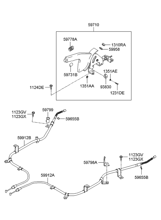 2005 Hyundai Santa Fe Parking Brake - Hyundai Parts Deal