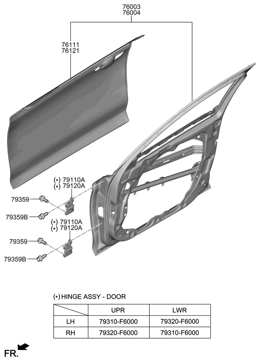 2019 Hyundai Genesis G70 Front Door Panel - Hyundai Parts Deal