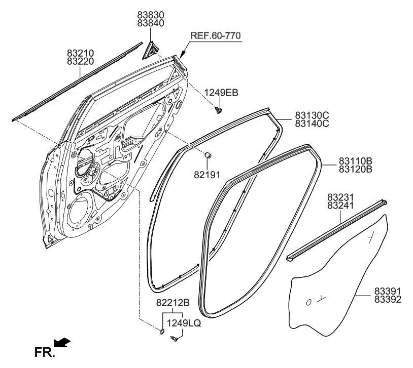 2018 Hyundai Accent Rear Door Moulding - Hyundai Parts Deal