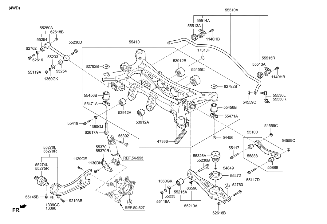 62616-2E000 - Genuine Hyundai WASHER-PLAIN