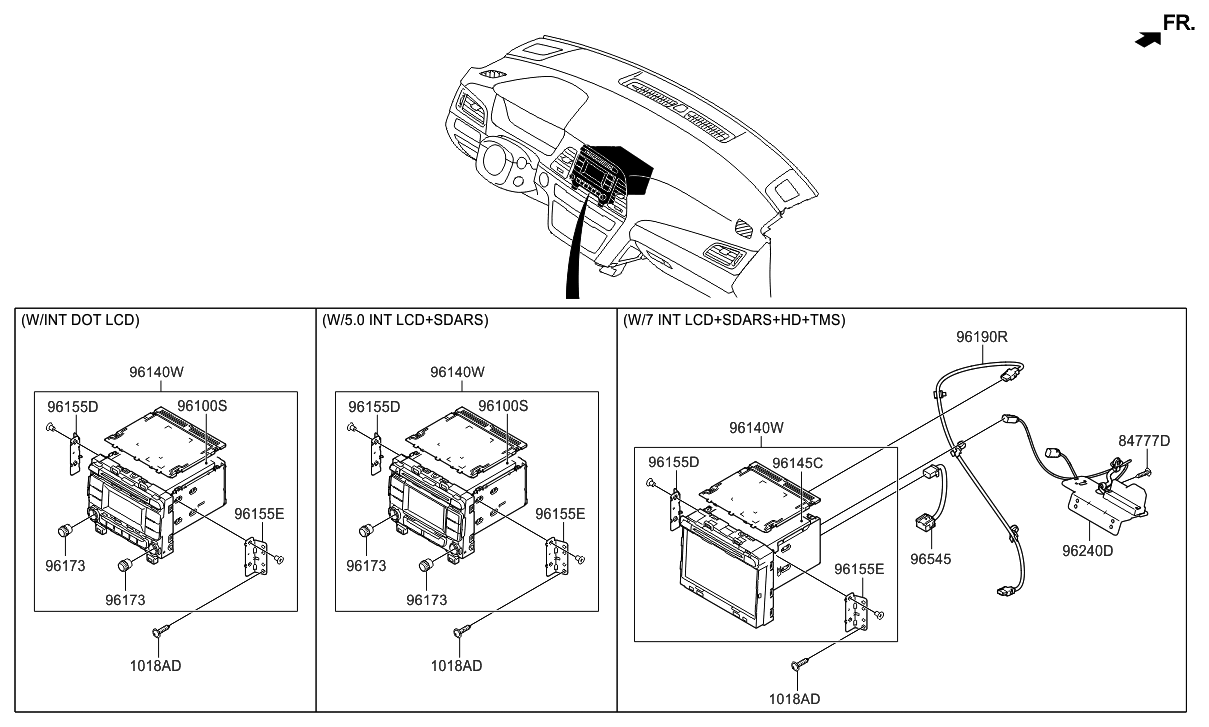 96160-C2000-4X - Genuine Hyundai AUDIO ASSEMBLY