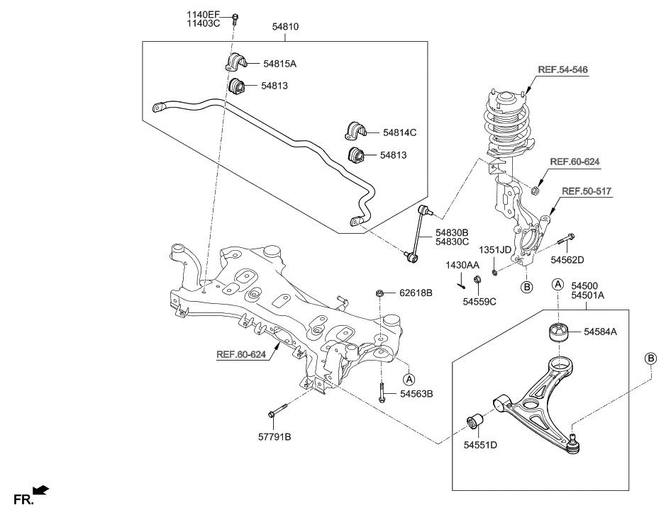 2018 Hyundai Sonata Front Suspension Control Arm