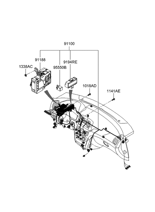 2006 Hyundai Sonata Main Wiring - Hyundai Parts Deal