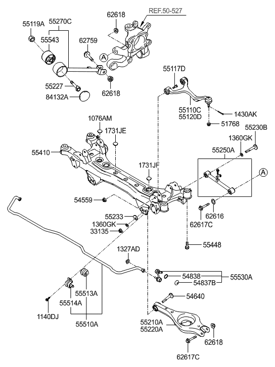 2006 Hyundai Sonata Rear Suspension Control Arm