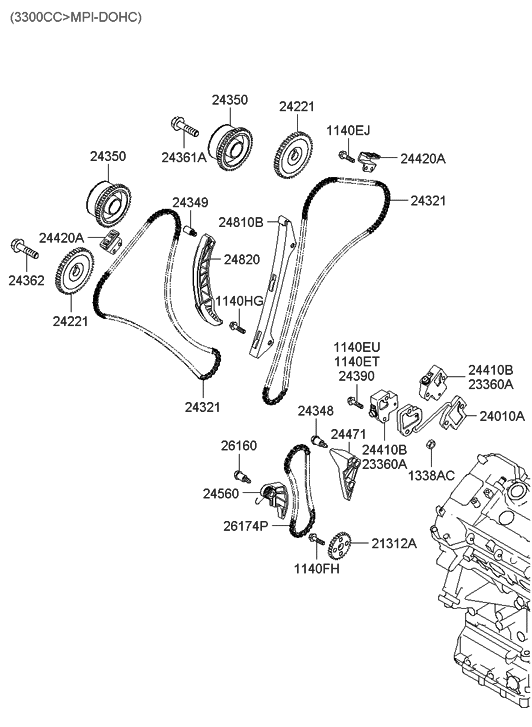 24221-3C100---Genuine-Hyundai-Sprocket-Exhaust-Camshaft