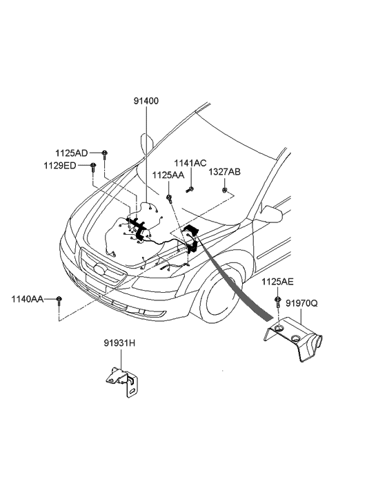 2006 Hyundai Sonata Control Wiring - Hyundai Parts Deal