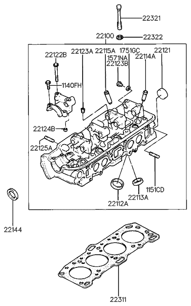 22121-11000 - Genuine Hyundai CAP-SEALING