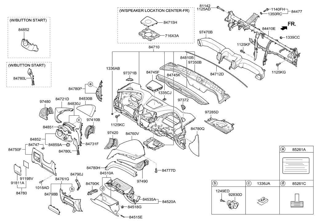 2016 Hyundai Santa Fe Crash Pad - Hyundai Parts Deal