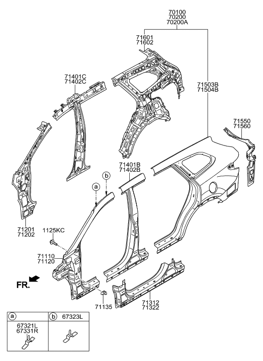 2018 Hyundai Santa Fe Side Body Panel - Hyundai Parts Deal