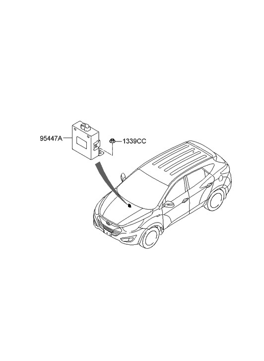 2010 Hyundai Tucson Transmission Control Unit