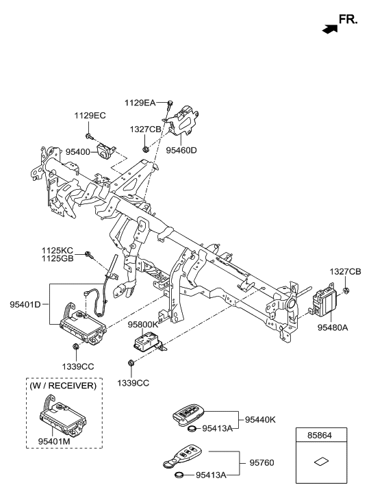 95800-2M600 - Genuine Hyundai MODULE ASSEMBLY-TPMS