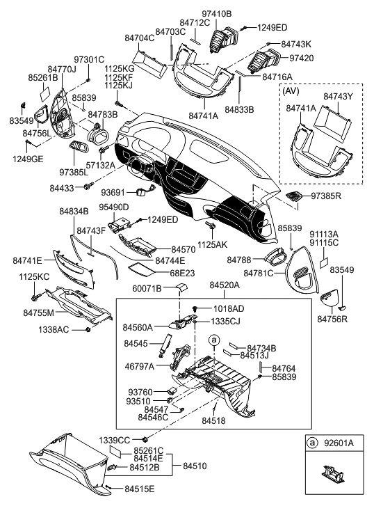 85839-02000 - Genuine Hyundai CLIP-SPRING