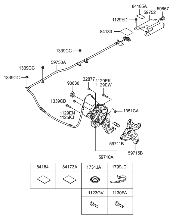 2010 Hyundai Genesis Parking Brake System Hyundai Parts Deal