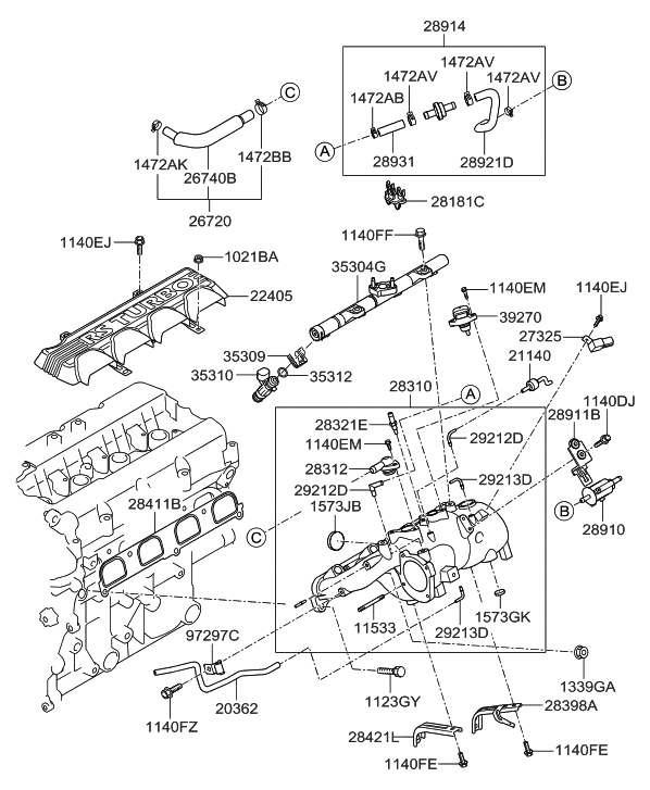 27325-25100 - Genuine Hyundai CONDENSER ASSEMBLY-IGNITION COIL