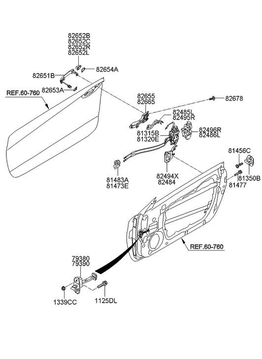 81350-1H000 - Genuine Hyundai STRIKER ASSEMBLY-DOOR