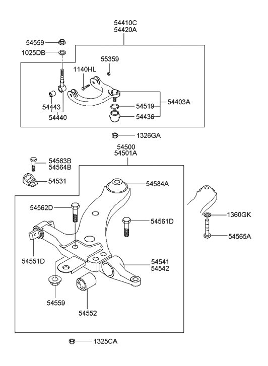 54403-38A00 - Genuine Hyundai Parts