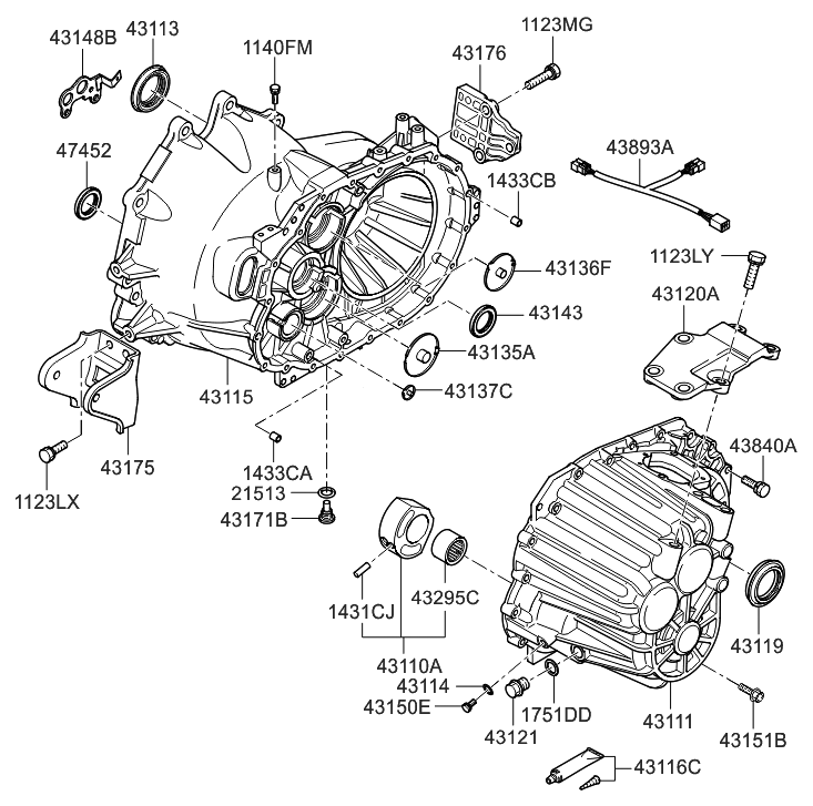 431434a001 hyundai kia