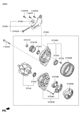 generator rectifier assembly