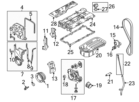 22410-26635 Genuine Hyundai Cover Assembly-Rocker