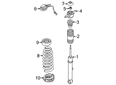 PAD-REAR SPRING,UPR Diagram for 55334-AR000