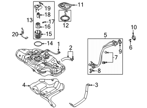 BRACKET-FILLER NECK Diagram for 31033-AA570