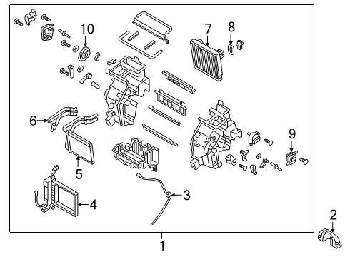 DUCT-SHOWER,LH Diagram for 97279-K4000