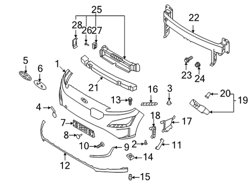 COVER-ACTIVE AIR FLAP ACTUATOR Diagram for 86971-K4000