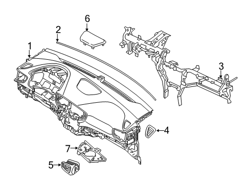 GRILLE ASSY-CTR SPEAKER Diagram for 84715-G7000-YPK