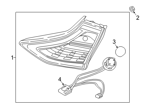 HOLDER & WIRING-REAR COMBI,I/S Diagram for 92490-G7100