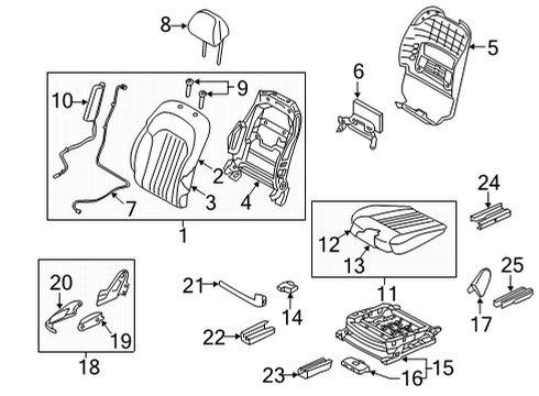 CUSHION ASSY-FR SEAT,RH Diagram for 88200-D2520-VN5