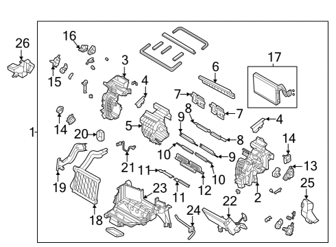 DUCT-SHOWER,LH Diagram for 97279-GI000