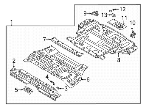 BRKT-RR DR SCUFF MTG NO.2,LH Diagram for 65819-P2000