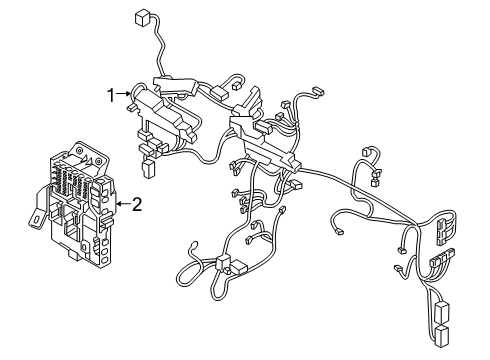 WIRING ASSY-MAIN Diagram for 91005-J9170