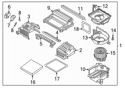 CASE-BLOWER,LWR Diagram for 97115-GI000