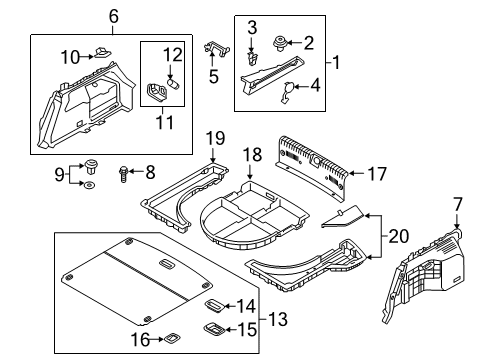 BRACKET-LWR Diagram for 85727-D9100-T9Y