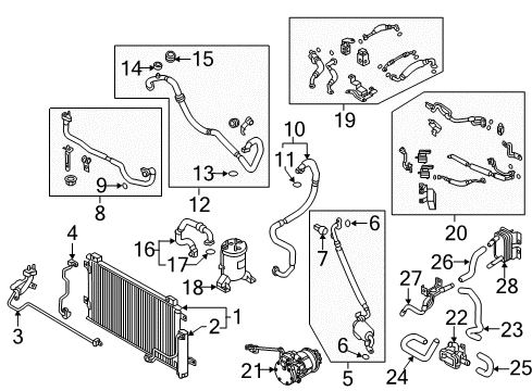 TUBE ASSY-SUCTION & LIQUID Diagram for 97775-G7510