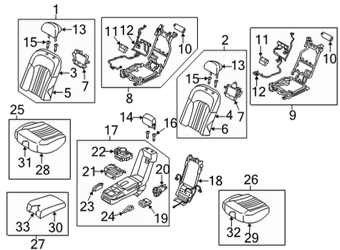 COVERING-RR SEAT CUSHION LH Diagram for 89160-D2710-NNQ