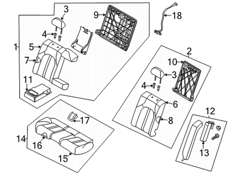 CUSHION ASSY-RR SEAT Diagram for 89100-L5030-VSG