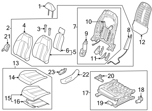 COVERING ASSY-FR BACK,LH Diagram for 88360-L1850-VSX