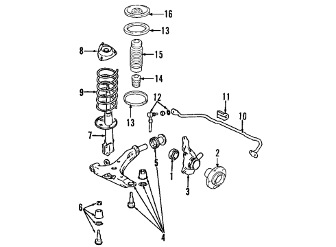 Bush-Front Lower Arm(G) Diagram for 54584-2K000