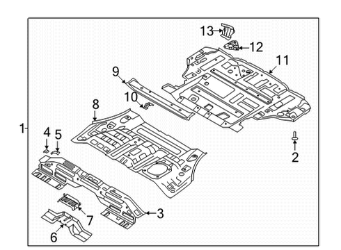 BRKT-RR DR SCUFF MTG NO.2,RH Diagram for 65829-P2000