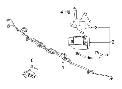 WIRING-EXTENTION,RH Diagram for 99157-K2000