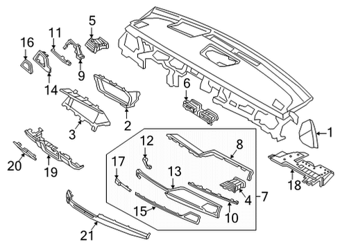 COVER ASSY-C/PAD SIDE LH Diagram for 84787-D2AB0-NNB